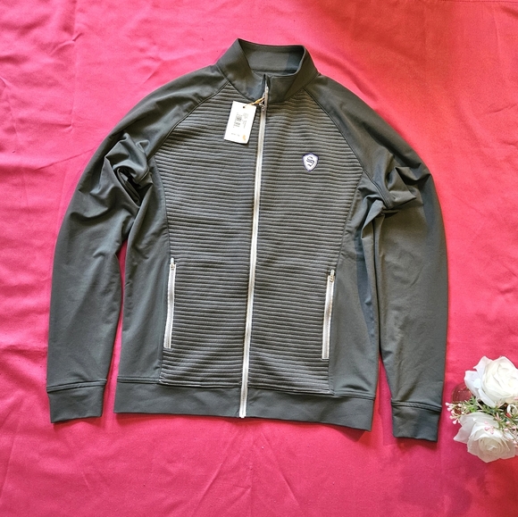 New Men's Peter Millar Luxury Dark Grey Light Jacket Size S